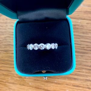 WHITE GOLD DIAMOND ETERNITY BAND. Size 6 1/2